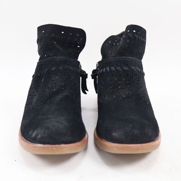 🔥NEW SÖFFT Brinkley Laser Cut Leather Bootie, Black Suede 6US MSRP$85🔥 - Picture 3 of 9